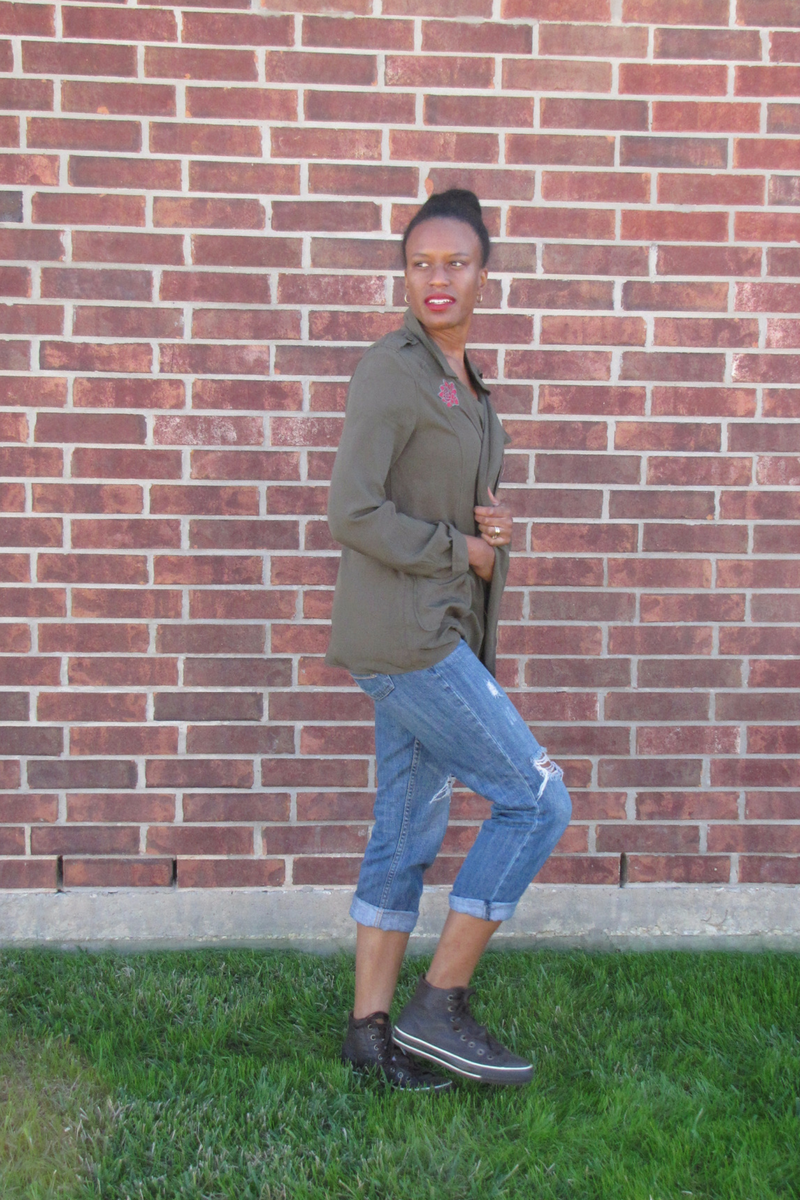 brown leather high top converse