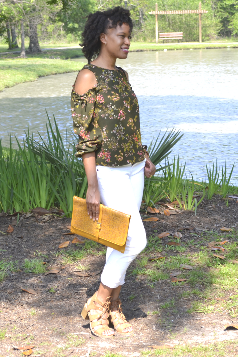 marshall's white jeans and kohl's blouse 